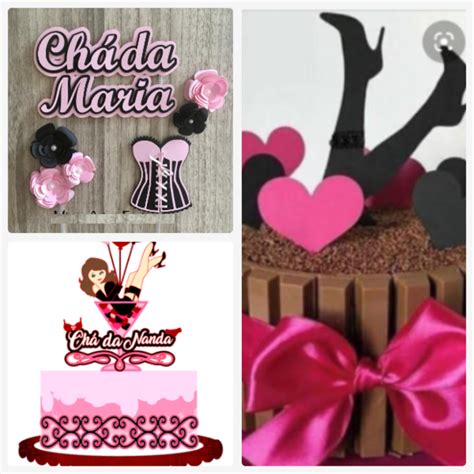 ARQUIVO DE CORTE TOPO DE BOLO CHÁ DE LINGERIE Elo