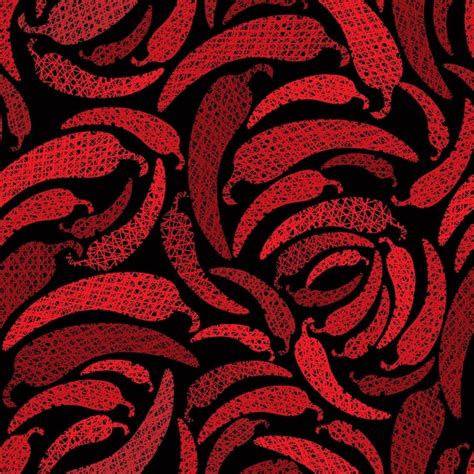 Padrão sem emenda do red hot chilly peppers fundo sem emenda do tema da comida mexicana vetor