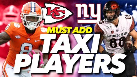 Taxi Squad Targets For Dynasty Football 2022 YouTube