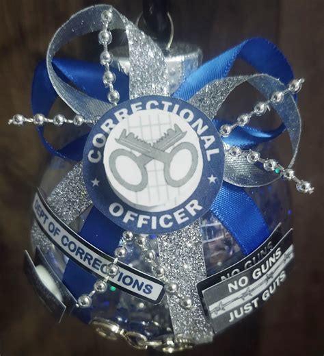 Correctionalcorrections Officer Christmas Ornament No Guns Just Guts