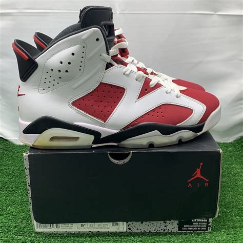 Jordan Brand Air Jordan 6 Retro Carmine 2021 Ct8529 106 Size 95 Og Box