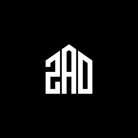 zao letter logo design  black background zao creative initials