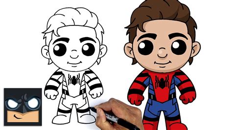 Cómo dibujar a Peter Parker Spider Man No Way Home Cartonionline