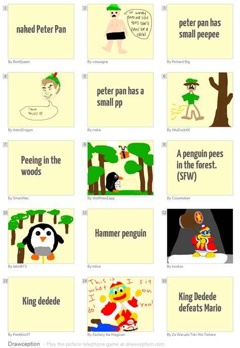 Naked Peter Pan Drawception