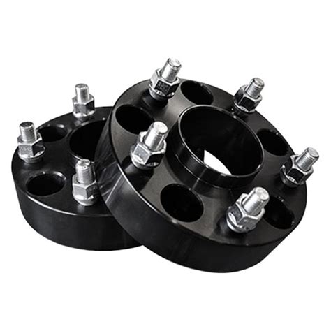 Rugged Ridge 15201 02 Black Aluminum Wheel Spacers