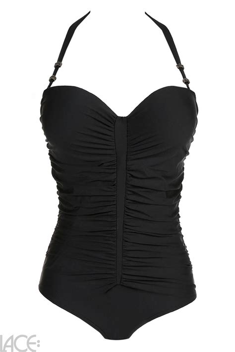 Primadonna Swim Cocktail Swimsuit Strapless D G Cup Lace Lingerie