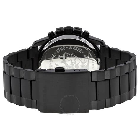 Diesel Master Chief Black Dial Black Stainless Steel Bracelet Men's ...