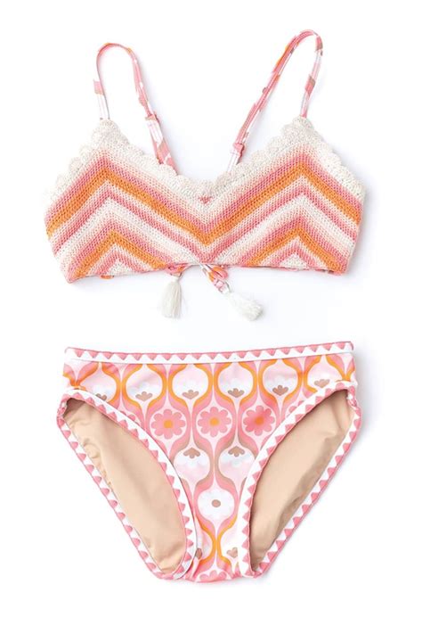 Crochet Tie Back Bikini Shopperboard