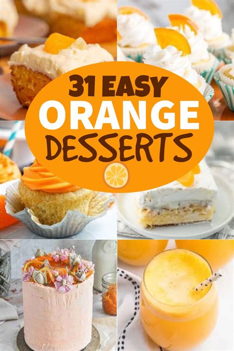 Orange Desserts - Desserts on a Dime