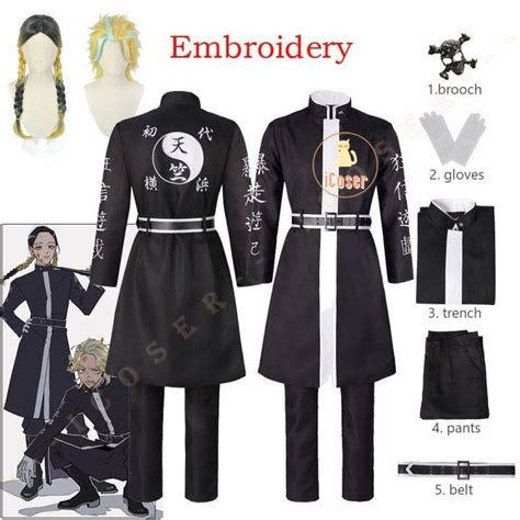 Embroidery Tokyo Revengers Haitani Brothers Costumes Rindo Ran Haitani