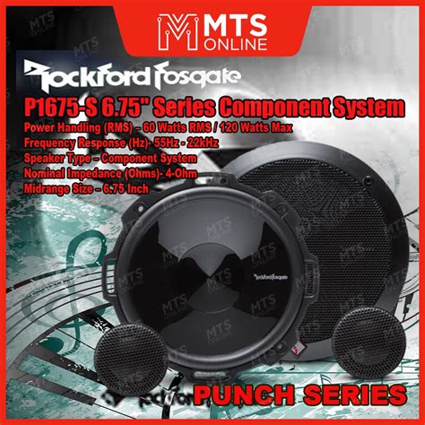 Rockford Fosgate Punch And Prime Series Component System P S