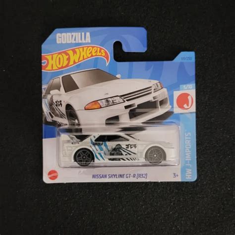 Hot Wheels Godzilla Nissan Skyline Gt R R Carta Corta Carta Danneggiata Eur