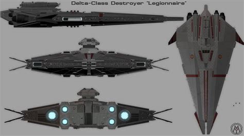 Delta Class Destroyer Legionnaire By Mikomdude Alien Spaceship Spaceship Concept Spaceship