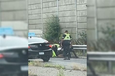 Video Shows Violent Takedown Of Suspected Carjacker On Torontos Gardiner Expressway