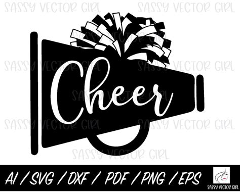 Cheer Svg Cheerleading Svg Instant Download Cheer Png Cut Files For Cricut Silhouette