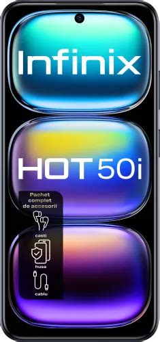 Telefon Mobil INFINIX HOT 50 8GB 128GB 4G SLEEK BLACK 10063124 Domo Ro