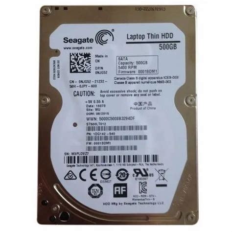 Black Seagate Internal 500 GB SATA HDD - Laptop Thin at Rs 1250/piece ...