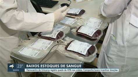 estoque baixo e queda de 40 nas doações de sangue Hemocentro