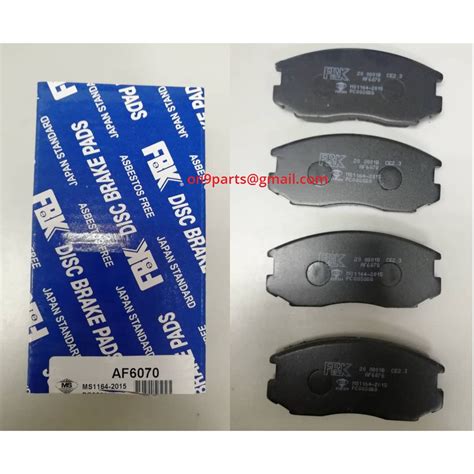 Proton Saga V Iswara Satria Wira D Front Brake Pad Fbk