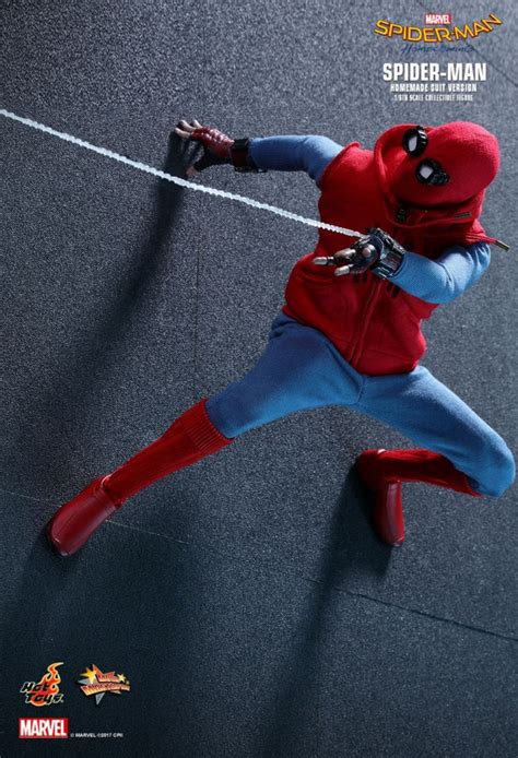 Spider Man Homemade Suit Aus Dem Film Spider Man Homecoming Von Hot Toys Tom Holland Mms