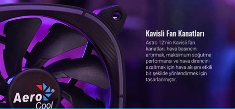 Aerocool Astro12 Pro 3 x 12cm ARGB Led Fan + Hub + Uzaktan Kumanda