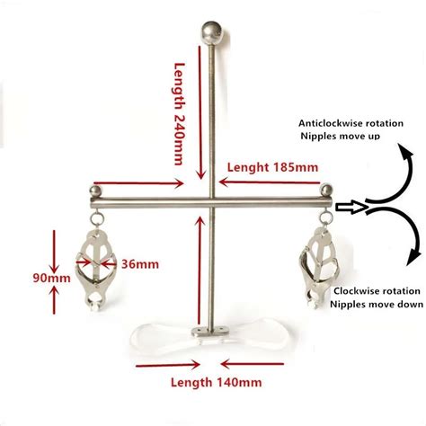 New Sm Butterfly Adjustable Nipple Clamps Cage Clips Breast Bondage Metal Fetish Sex Toys Buy