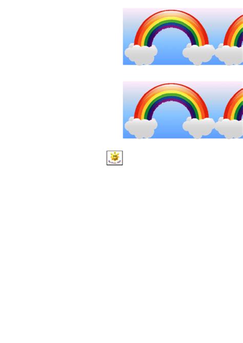 Rainbow Border Template For Displays printable pdf download