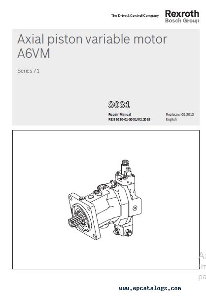 Specifications Rexroth Axial Piston Variable Motor A Vm Off