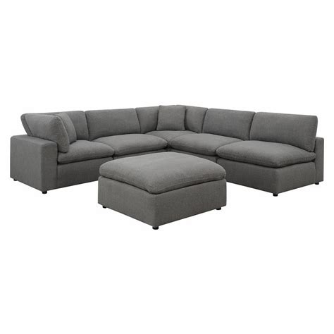 Cloud Modular Sectional Set Charcoal By Elements Furniture