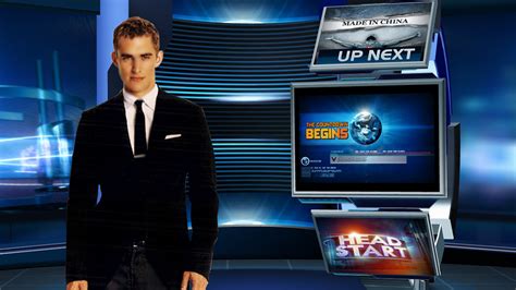 virtual sets  tv today behance