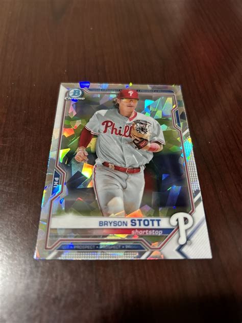 Bowman Chrome Prospects Atomic Refractors Bcp Bryson Stott Ebay