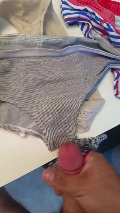 Panties Jerk Off Cum On Lace Thong Gay Crossdresser Porn Feat