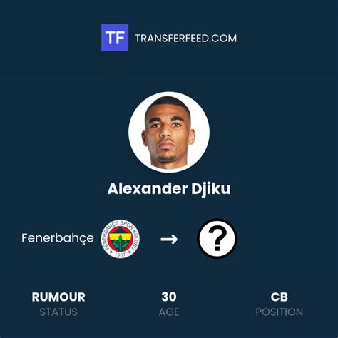 Alexander Djiku leaving Fenerbahçe? - TransferFeed