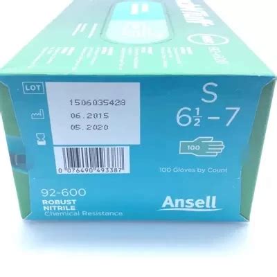100 шт./кор. Ansell Touch N Tuff нитриловые перчатки 92-600 одноразовые ...