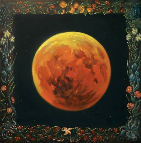 Red Moon Painting At Explore Collection Of Red
