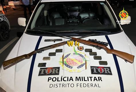 Trio é Preso Com 2 Armas E 409 Munições Em Planaltina Jornal De Brasília