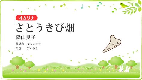 【オカリナ】さとうきび畑／森山良子【楽譜あり】 - YouTube