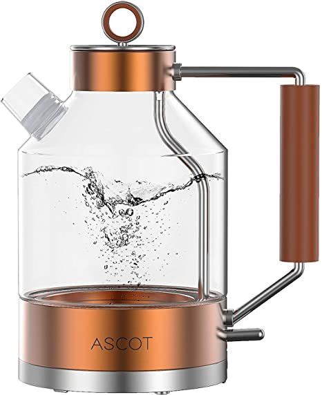 Electric Kettle Ascot Glass Electric Tea Kettle L W Retro Tea