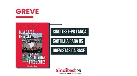 Sinditest PR lança cartilha para grevistas da base Sinditest