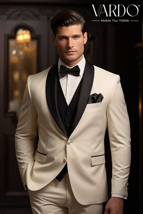 Classic Cream Tuxedo Suit For Men Formalwear Tailored Suit The Rising