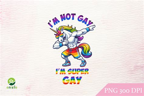 Super Gay Unicorn LGBT Sublimation Graphic By Enistle Creative Fabrica