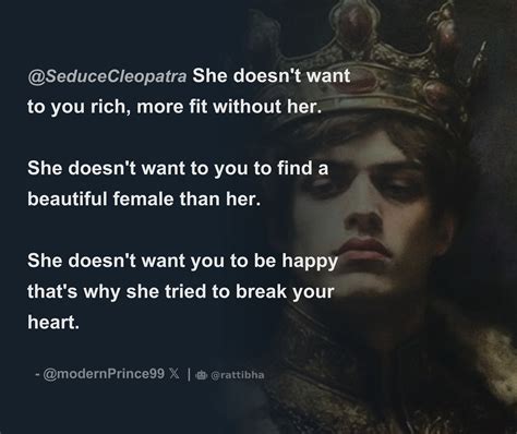 @SeduceCleopatra She doesn't want to you rich, more fit without her