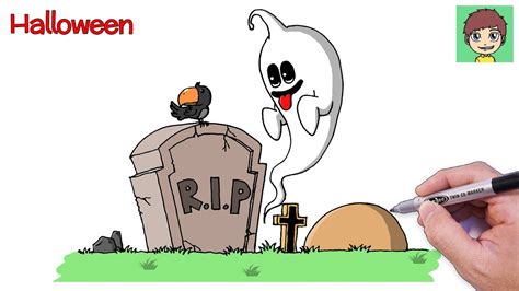 Como Desenhar Um Fantasma De Halloween Passo A Passo Facil Desenho