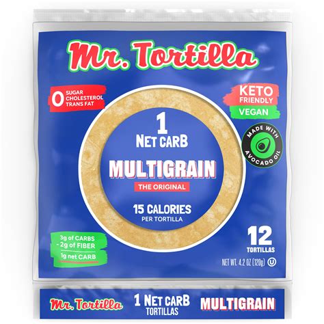 Mr Tortilla Low Carb Keto Soft Taco Shells Vegan Healthy Snacks And Bread Alternative 1 Net