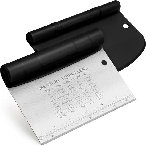 Amazon.com: Premium Stainless Steel Dough Cutter and Scraper ...
