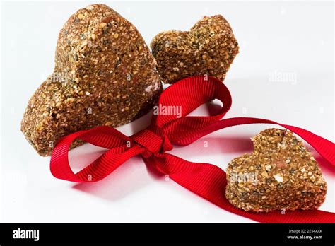 Nuts energy ball on the white background Stock Photo - Alamy