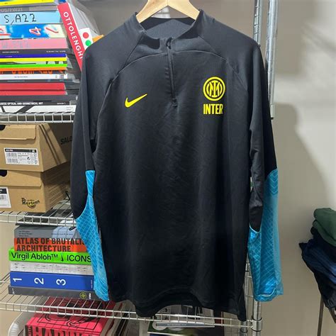 Inter Milan strike 1/4 zip Size XL 9/10 general... - Depop