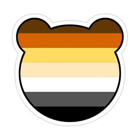 Gay Bear Face Bear Pride Flag Sticker For Sale By Sleazoid Bear Pride Bear Pride Flag