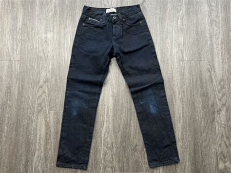 Naked Famous Sumi Inc Coated Selvedge Denim Jeans S Gem