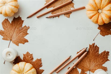 Autumn Flat Lay Stock Photo By Edalin PhotoDune